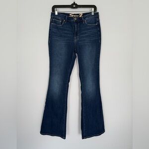 Seven7 Dark Denim Flare Jeans - Size 6